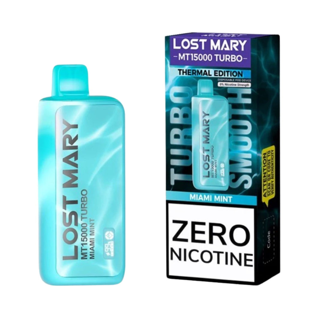 Lost Mary MT15000 - Miami Mint - Zero Nicotine Delight