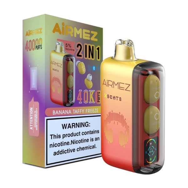 AirMez X-Beats 40K - Banana Taffy Freeze Vape Delight