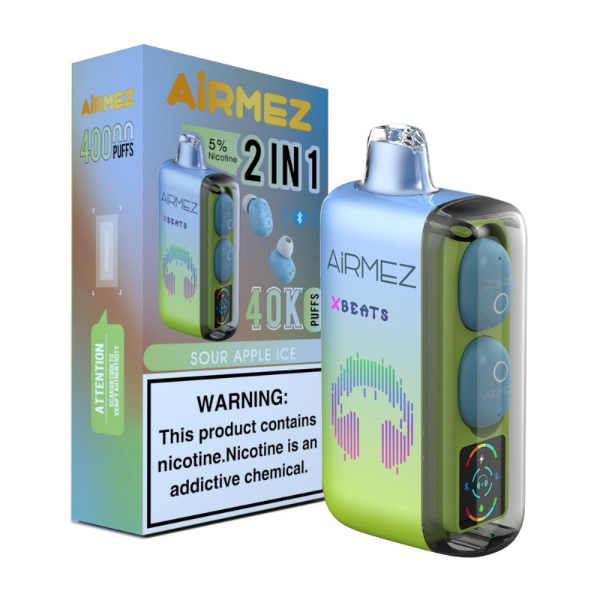 AirMez X-Beats 40K - Sour Apple Ice Disposable Vape