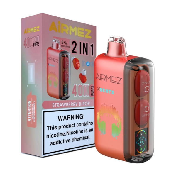AirMez X-Beats 40K - Strawberry B-Pop Vape Experience
