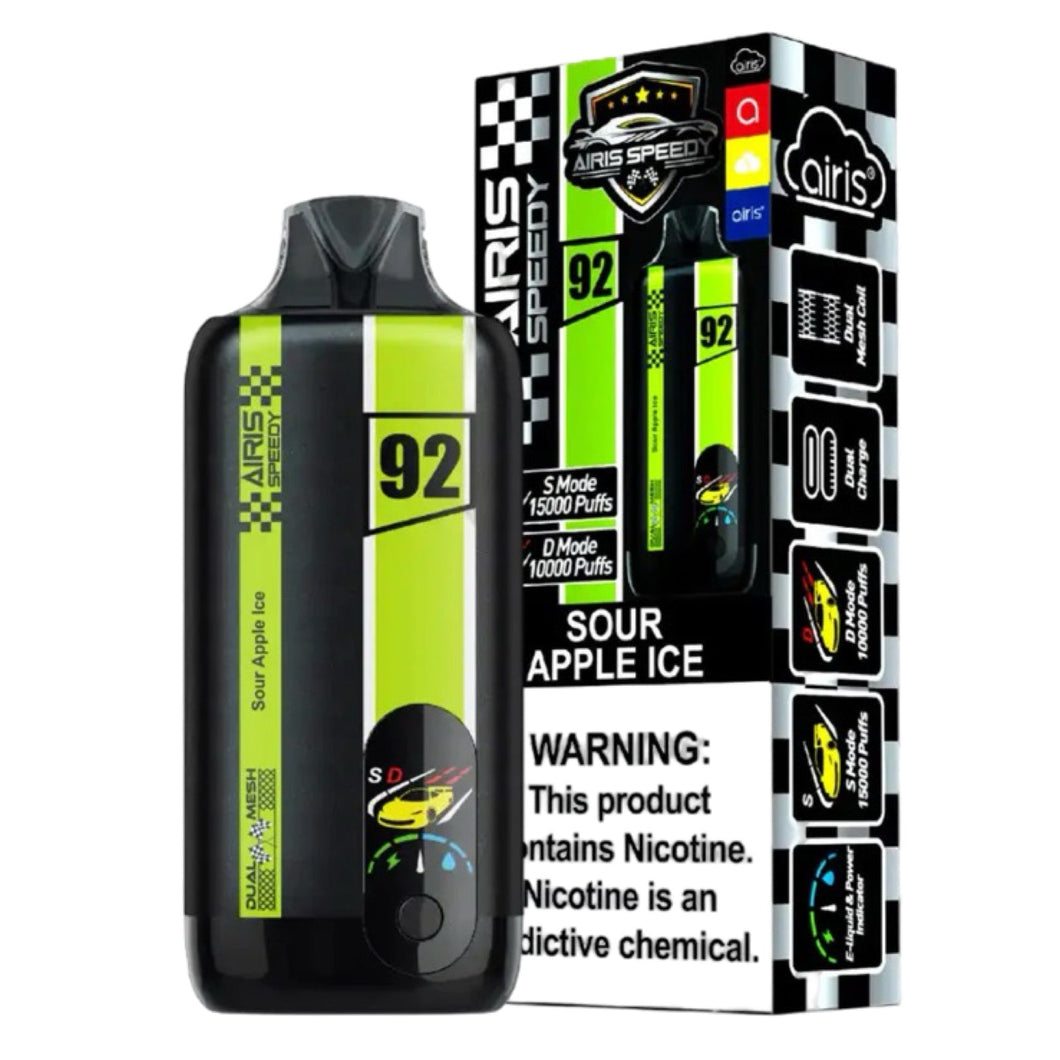 Airis Speedy 15000 - Sour Apple Ice Vaping Device