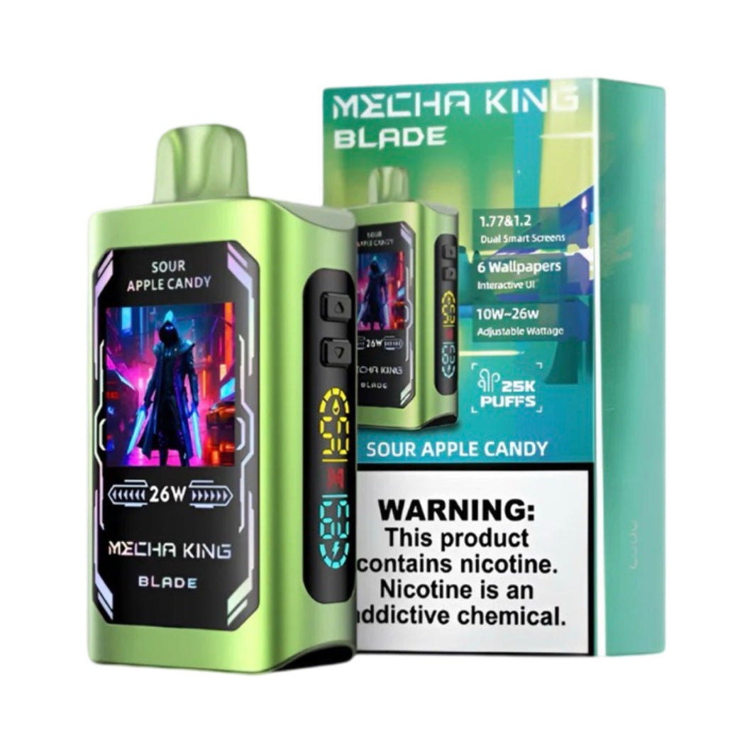 Mecha King Blade 25000 - Sour Apple Candy Vape Delight