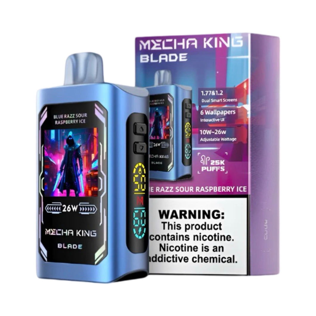 Mecha King Blade 25000 - Blue Razz Sour Raspberry Ice