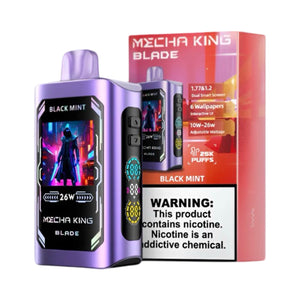 Mecha King - Blade 25000 Black Mint Flavor Vape Device