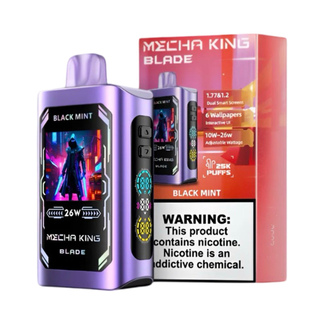 Mecha King - Blade 25000 Black Mint Flavor Vape Device