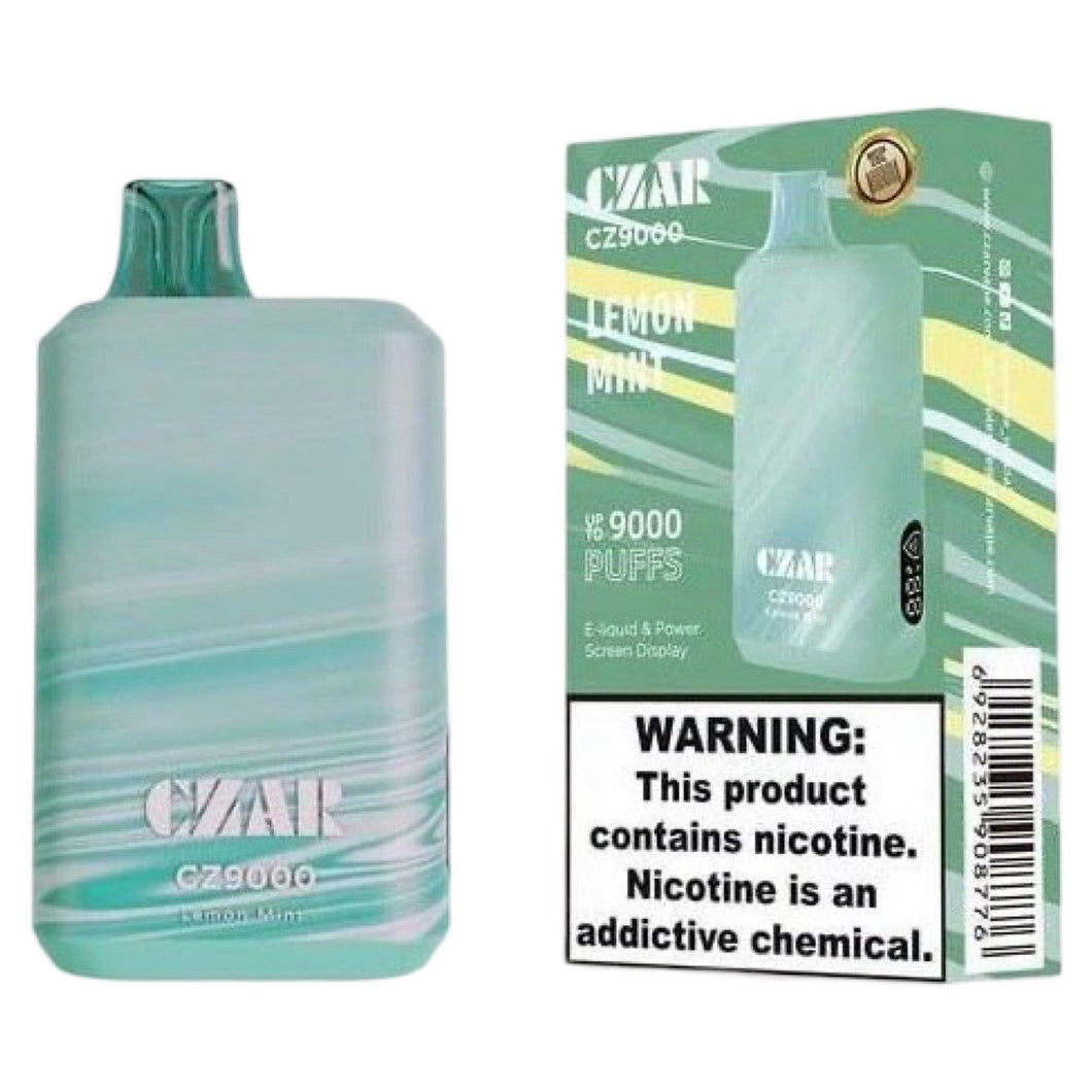 CZAR CZ9000 Lemon Mint Disposable Vape Experience