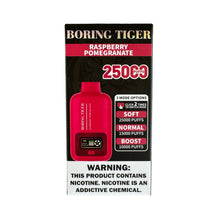 Load image into Gallery viewer, Luffbar Boring Tiger 25000 - Raspberry Pomegranate Flavor
