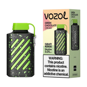 Vozol Gear 10000 - Green Chocolate Cream Vape Delight
